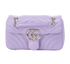 Small Marmont Flap, &pound;895, Handbags, Purple, Leather, Front view